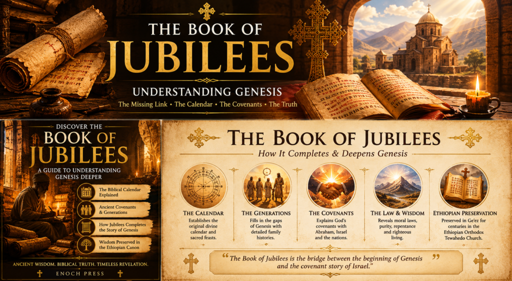 The Book of Jubilees is one of the most underread texts in biblical history. It retells the entire story of Genesis — and part of Exodus — in granular, unapologetic detail, filling gaps the Hebrew Bible leaves open and insisting on a calendar the rest of the world rejected. The Ethiopian Orthodox Church has kept it as scripture for centuries. Most of the rest of the world has barely heard of it.